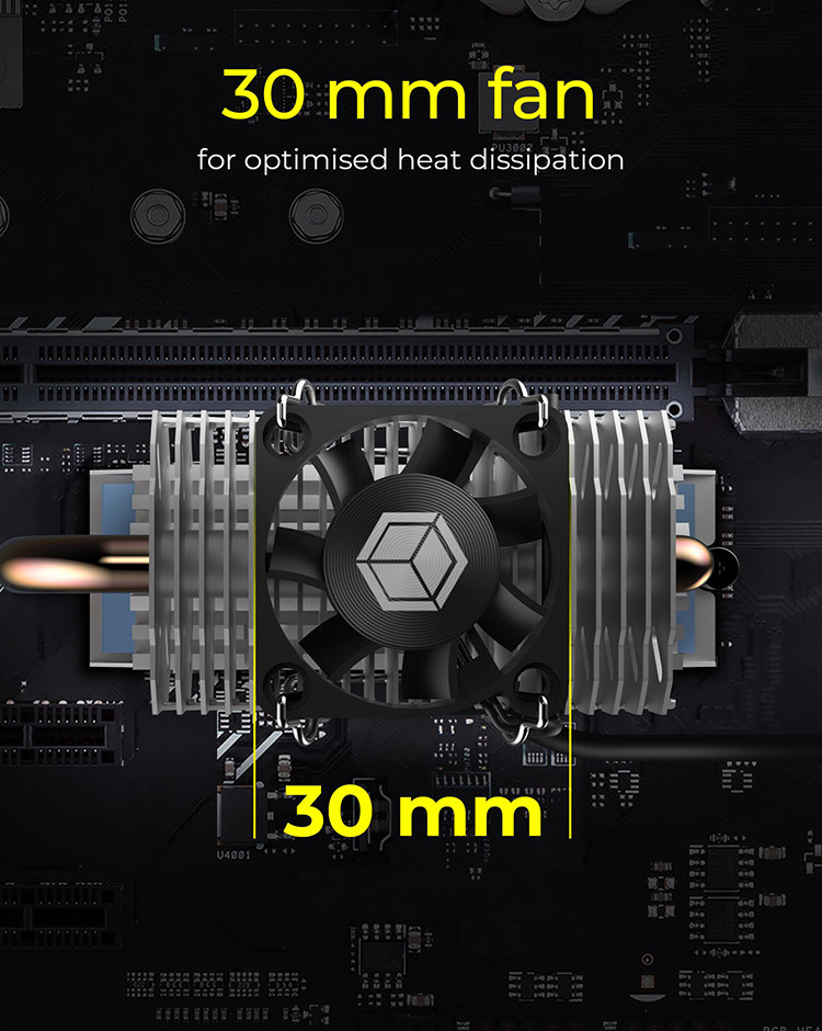 Aluminium 2280 ICY BOX M.2 Kühler mit 10 mm Bauhöhe für M.2 SSD 3x Silikon W 